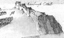 Edinburgh Castle Rock in 1544